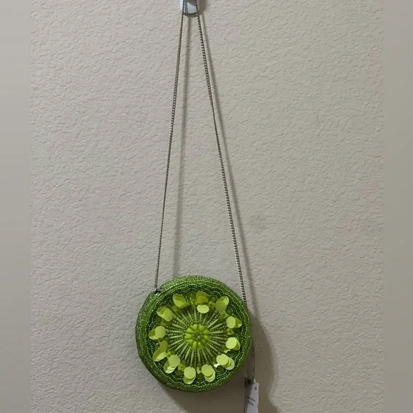 Lime Time! Viral Beaded Lime Round Crossbody - Picture 4 of 10